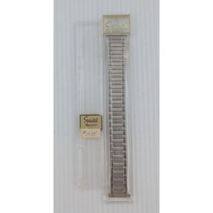 Speidel Silver Silver Twist O Flex Stainless Steel Mens Watch Band 1240/03